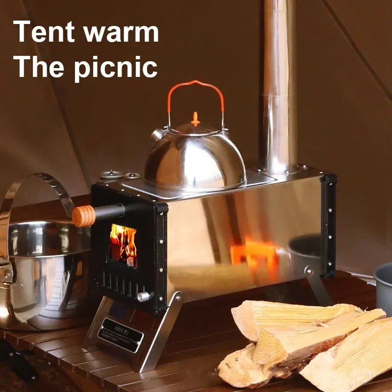 OEM Portable  Outdoor equipment heater custom Stainless steel meta lwinter sauna tent stove