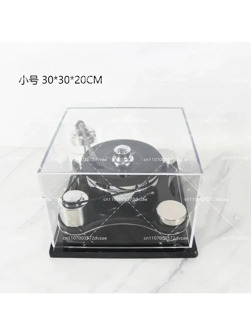 Black Stainless Steel Vinyl Record Player for Room Hotel Lounge Living Room Decorations