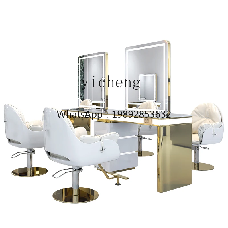 DD barber  mirror table dyeing and ironing area hair mirror hair salon special perm and dyeing table mirror cabinet integrated