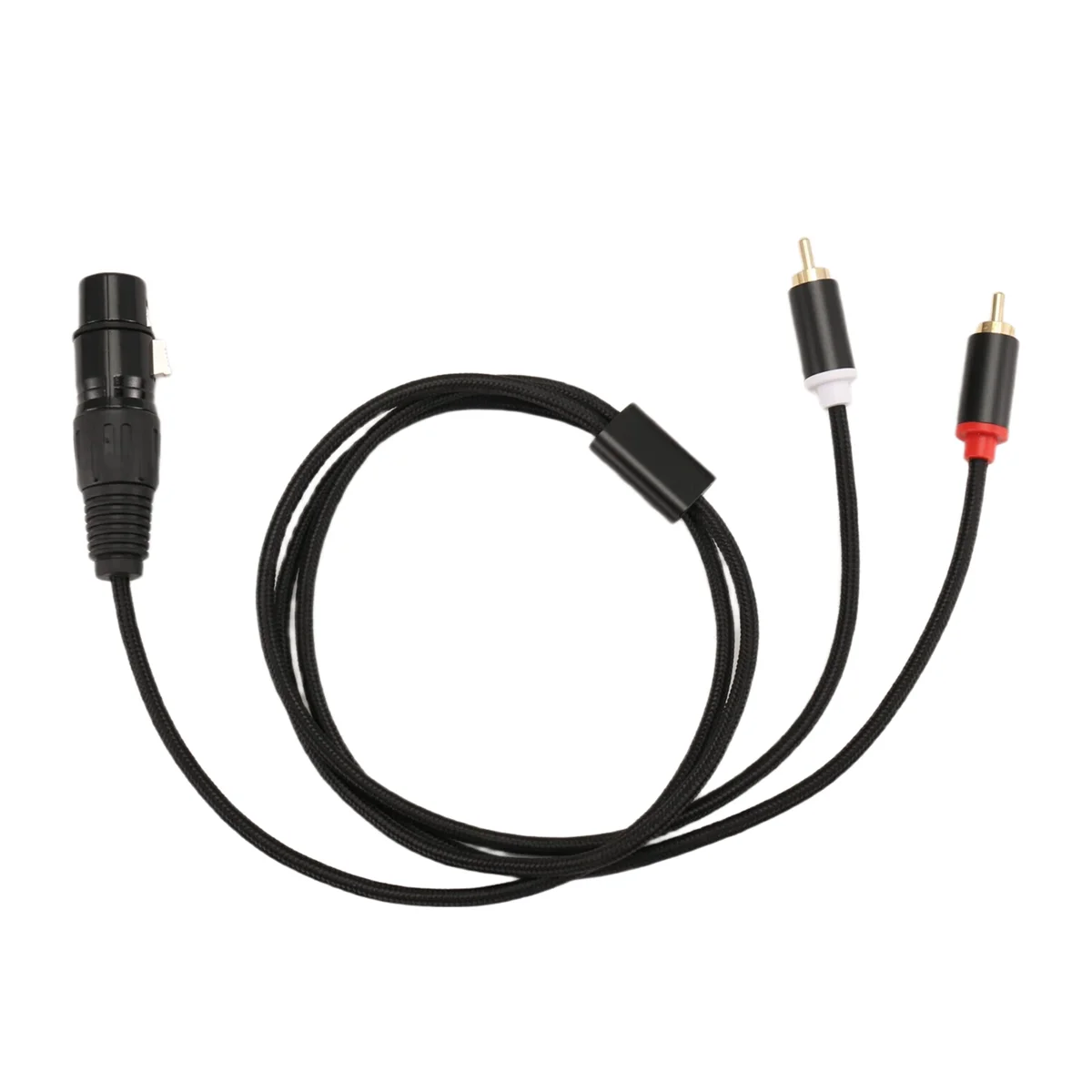 ABZW 3-контактный XLR «мама» на двойной разъем RCA «папа» Y-разветвитель, аудиокабель микшерного усилителя, соединительный кабель стереоаудио, 1 метр