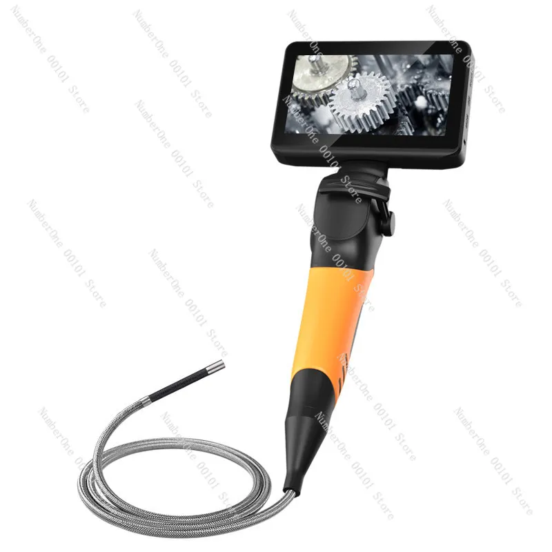 Dual hinged endoscope 4.5-inch CS60 screen industrial endoscope 720p 8Leds multifunctional 1M car