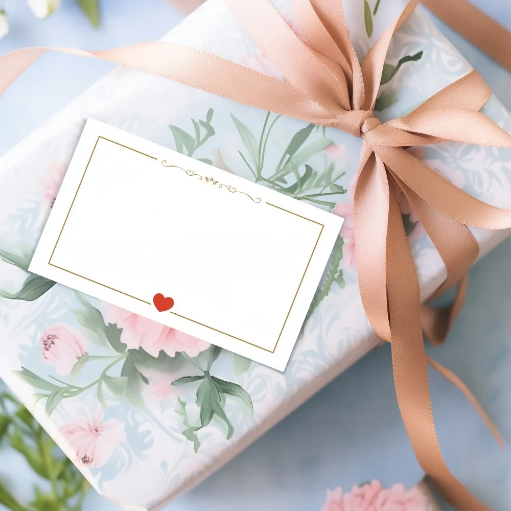 heart-shaped simple blank small cards for weddings,Valentine's Day, birthdays,anniversaries,festivals,gift labels,message card