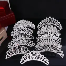 1Pc Sweet Stylish Hair Styling Accessories For Girls Children Shiny Party Headwear Chic Bridal Crown Wedding Jewelry Tiara