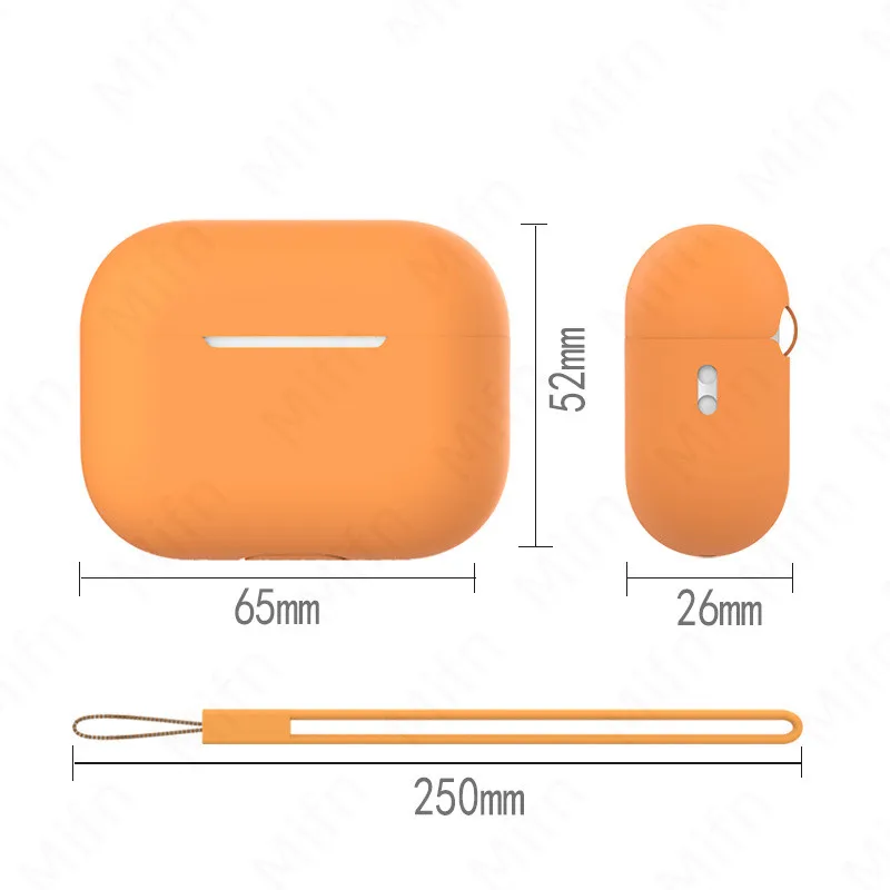 Vloeibare Siliconen Case Cover Voor Apple Airpods Pro 2 Oortelefoon Case Met Lanyard Anti-Verloren Coque Voor Air Pods pro 2 Beschermhoes