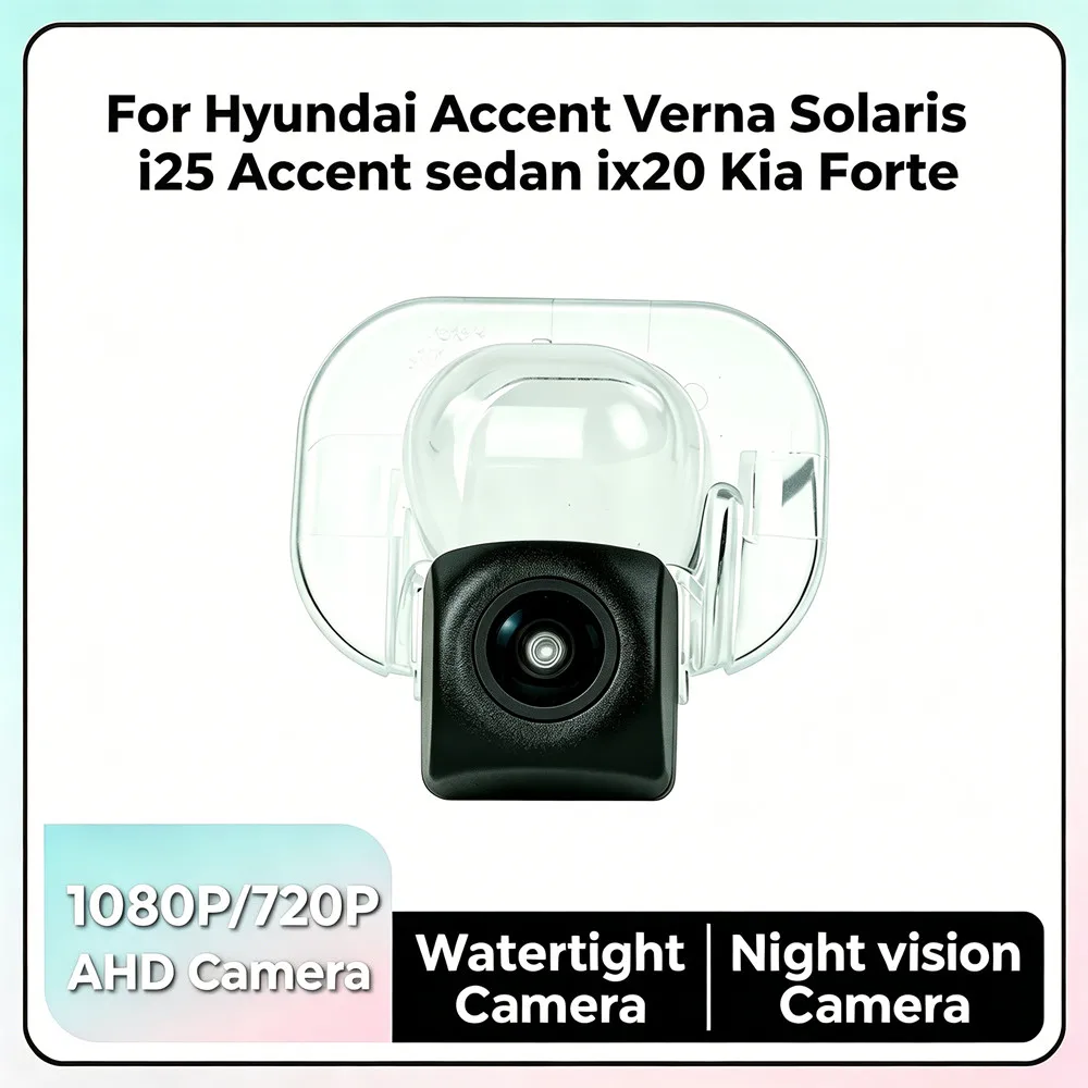 MEKEDE AHD Fahrzeug-Rückfahrkamera für Hyundai Accent Verna Solaris I25 Accent Sedan Ix20 Kia Forte Rückfahrkamera