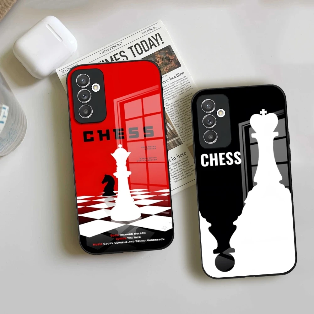 Chess Surreal Art Phone Case for Samsung S24 Ultra S23 Fe S22 S20 S21 Galaxy A54 A34 A24 A53 M54 Note 20 Glass Cover