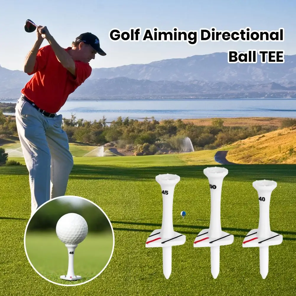 Aimable Golf Tee with Triangular Sighting Golf Tee with Three-height Support Layer Professional Golf for Reduced for Practice