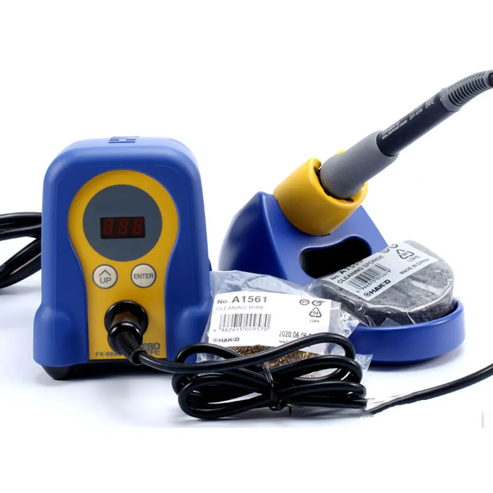 FX-888D Digital Thermostatic Soldering Station/Solder Electric Soldering Iron 110V/220V+Welding wire for T12 Tip