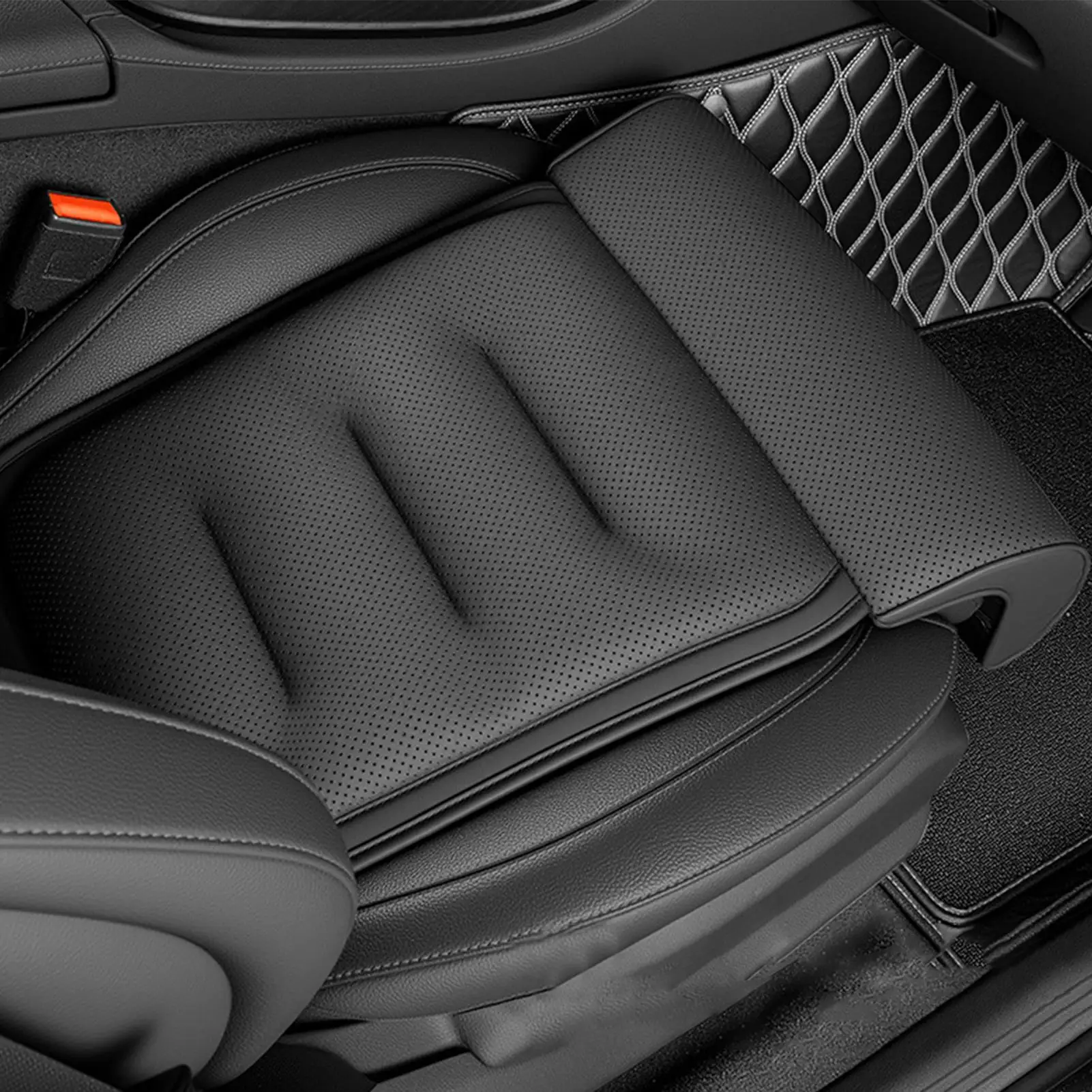 

Seat Extender Pad For Car Non-Slip Adjustable Breathable Automotive Front Seat Foot Rest Pillow For Front Rear Driver Passenger