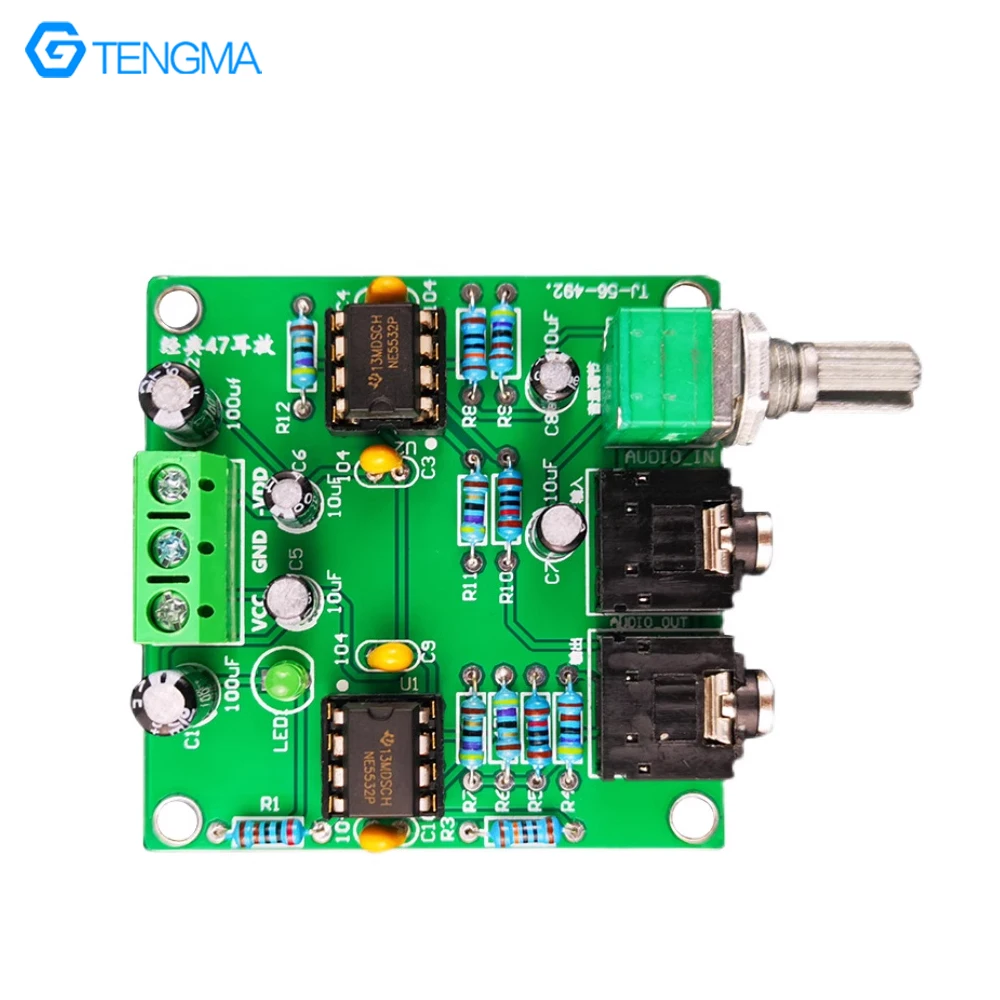 DIY Kit 47 Classic Headphone Amplifier Preamplifier Circuit Board Soldering Practice Loose Parts