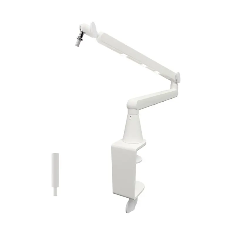 AA08-Microphone Stand Heavy Duty Boom With Desk Mount Clamp Adjustable Microphone Boom Bear Desk Mic Stand
