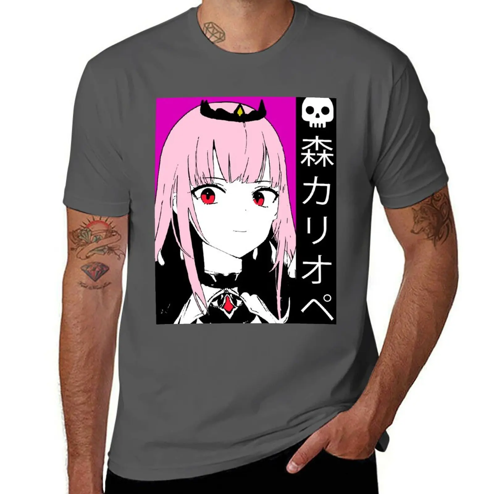 

Hololive EN Calliope Mori T-Shirt t shirts with prints t shirt for man 100 percent cotton man tshirt T-Shirt