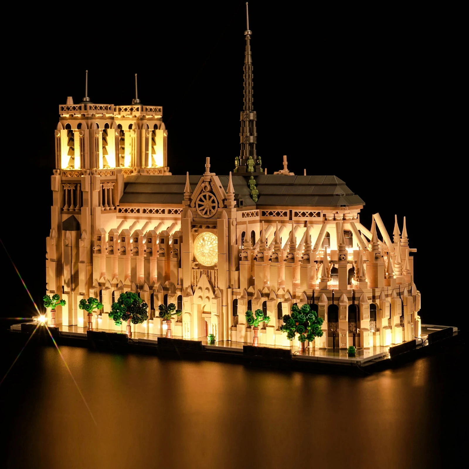 Kalein 4383 Uds. Modelo de construcción de la catedral de Notre Dame, bloques de construcción, colección para adultos, juguetes para niños y niñas, regalos de cumpleaños
