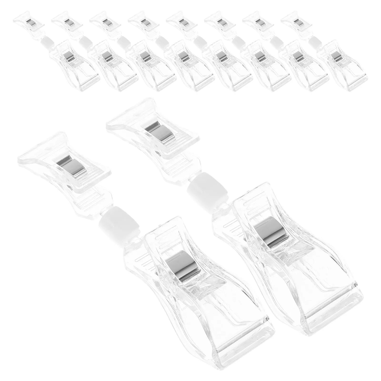 

10Pcs Flexible Rotatable Sign Clamp Plastic Multi Angle Display Clip for Labels Price Tags Retail Stores Shelf Signage