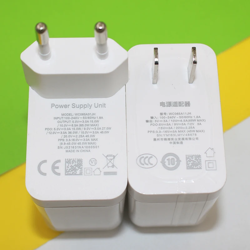 ل Oneplus 65 واط PD شاحن الاتحاد الأوروبي/الولايات المتحدة سوبر Vooc/ دارت شحن سريع محول السفر ل 1 + Ace 2 3 12 11 9 8T برو نورد 2 3 ونوع C كابل #2