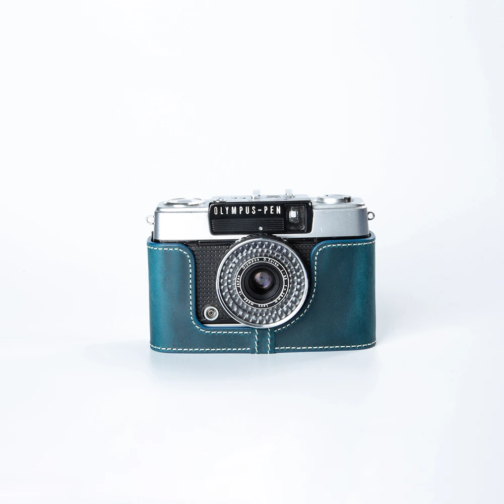 For Olympus Pen EE-3/EE/EE-2 Case Genuine Real Leather Half Cover