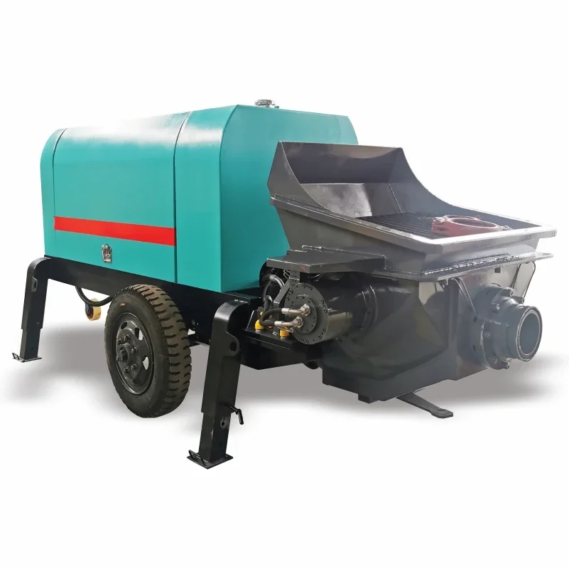 Factory Supplied Good Price New Mini Diesel Engine Electric Portable Trailer Cement Mounted Stationary Grout Concrete Pump