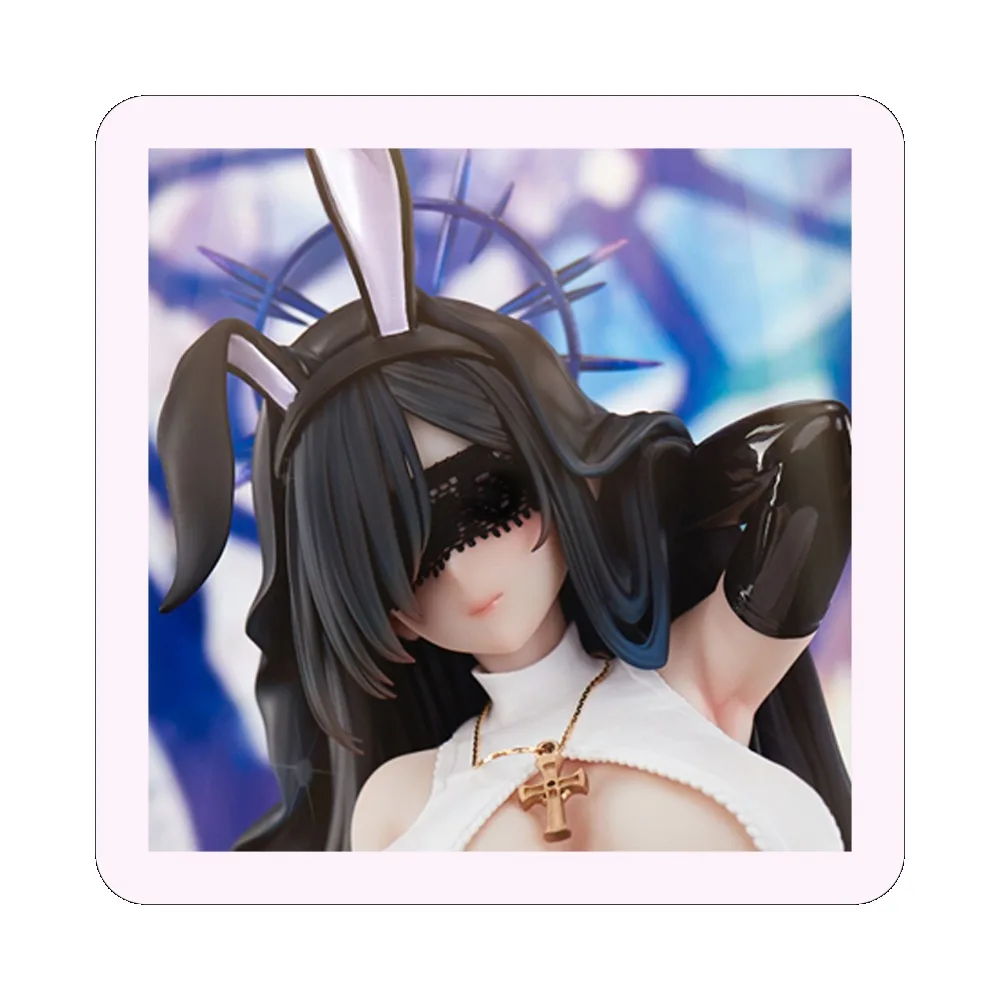 

Аниме периферийные устройства кролик гнездо серии черная монахиня погоня глаз термочувствительный лак фигурка для фестивальных подарков игрушки