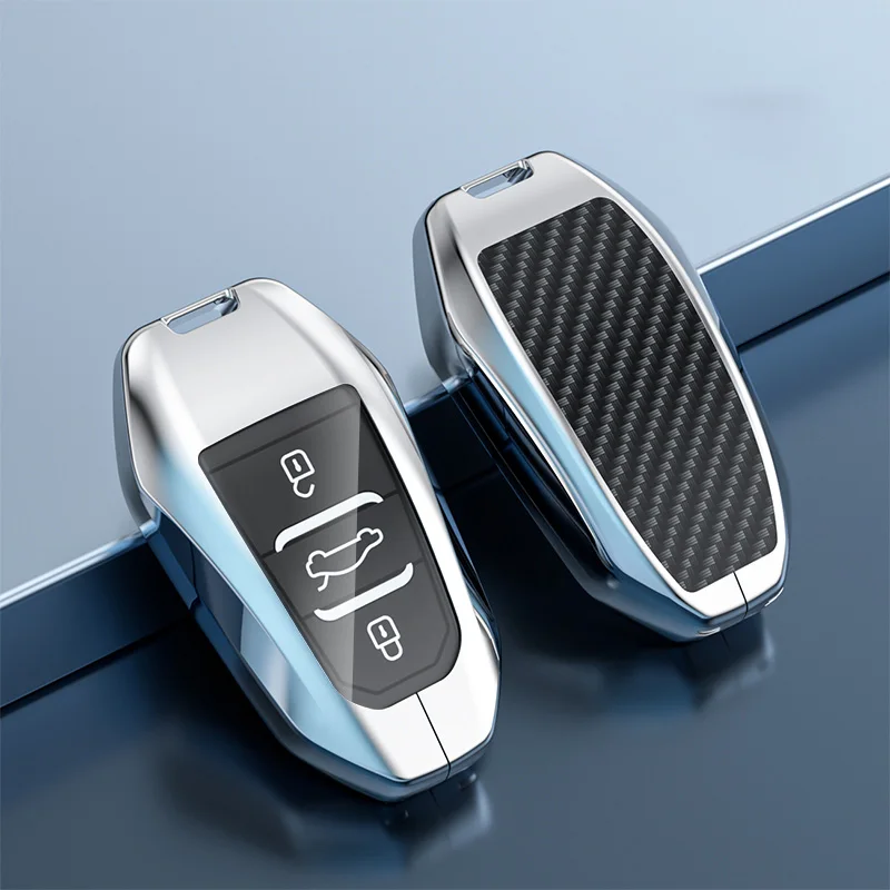 Zinc Alloy Car Key Case Shell Cover For Peugeot 308 408 508 2008 3008 4008 5008 Citroen C4L C6 C3-XR Picasso DS3 DS4 DS5