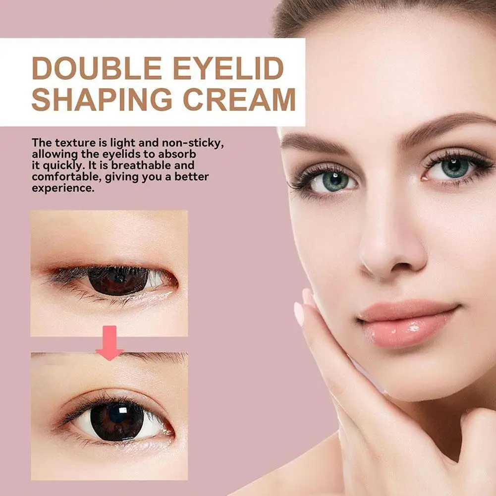 Double Eyelid Shaping Cream, Double Eyelid Styling Cream, Seco Duplo Invisível, Moldagem Adesiva, Cílios Creme 20g, F8N6