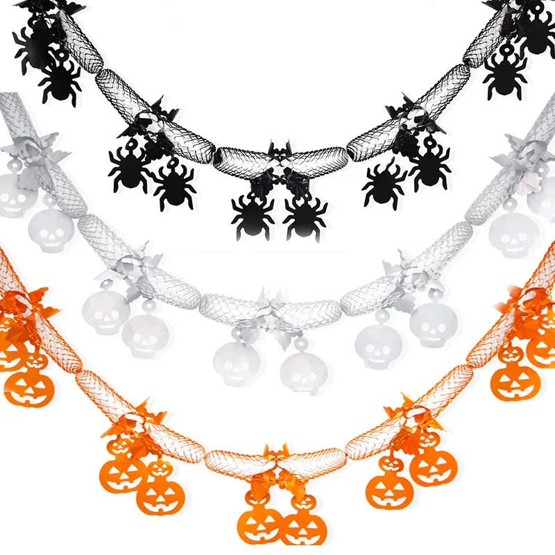 

Halloween party honeycomb banner pumpkin spider bat garland halloween hanging decoration bunting halloween party home decoration
