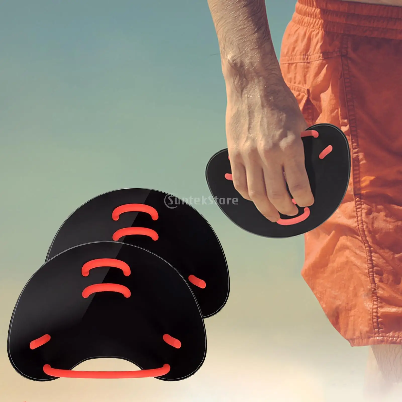 Siliconen Zwemmende Peddels Omgorden Veilige Watersport Handweb Flippers Duikhandschoenen Zwembaddles Zwemmen Handvingervin