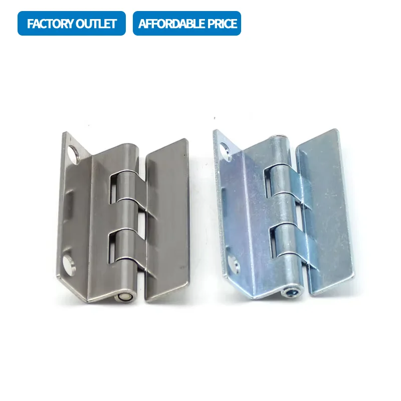 

Welded Concealed Hinge 304 Stainless Steel Right Angle Bent for Electrical Motor Cabinets