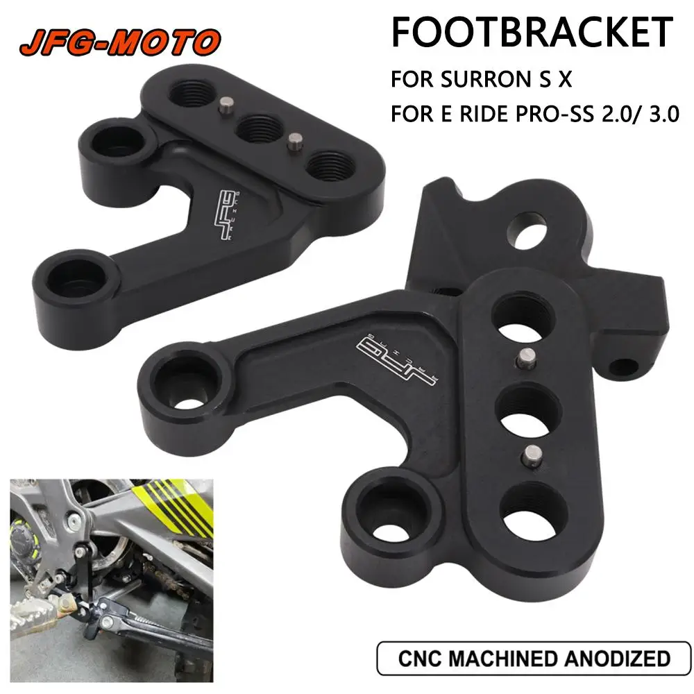 

For E ride Pro-SS 2.0 3.0 Foot Peg Rests Bracket Mount Support Footbracket Motorcycle Accessories Electric Vehicle Bike Aluminum