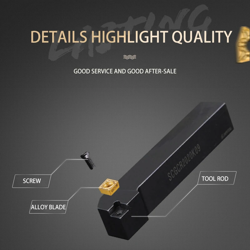 KaKarot External Turning Tool Holder SCGCR SCGCR1010H06 SCGCR1616H09 SCGCR3232P12 Carbide Inserts CCMT Lathe Cutting Tools