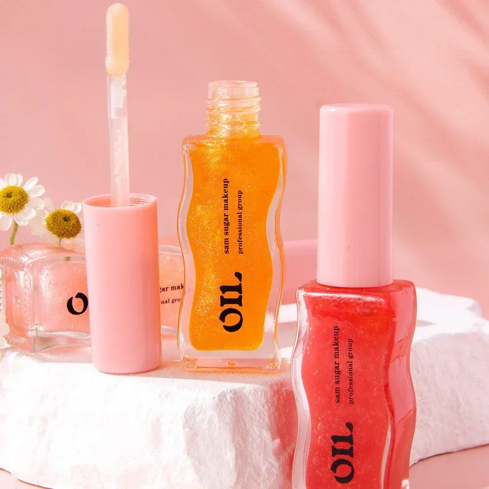 Honey Essence Lippenöl, feuchtigkeitsspendender flüssiger Lippenstift, Glanzwasser, leichtes, fruchtiges Schimmergelee, langanhaltendes Make-up für glattere Lippen