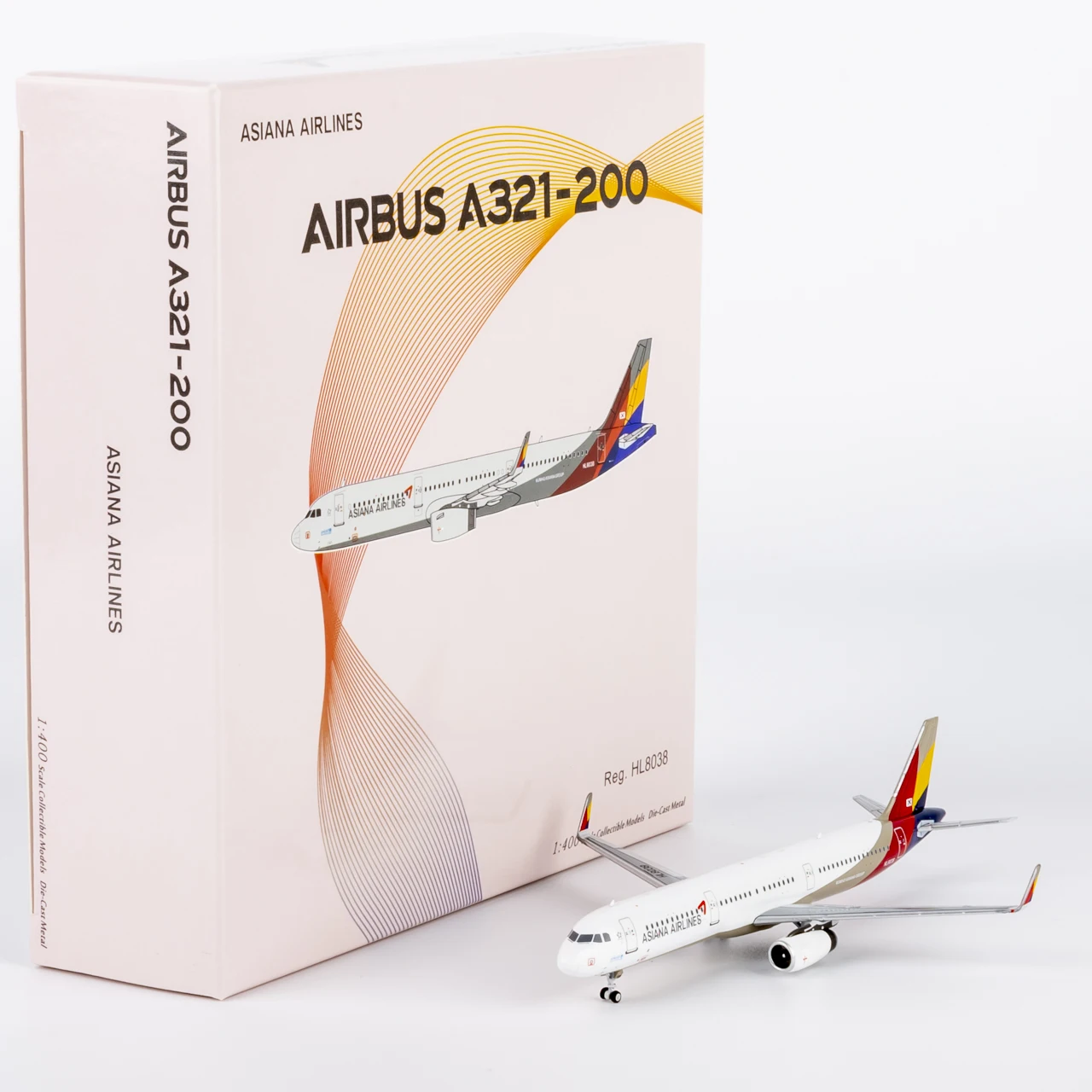 

13126 Коллекционный самолет из сплава в подарок, модель NG 1:400 Asiana Airlines «StarAlliance», Airbus A321-200, литая под давлением модель самолета HL8038