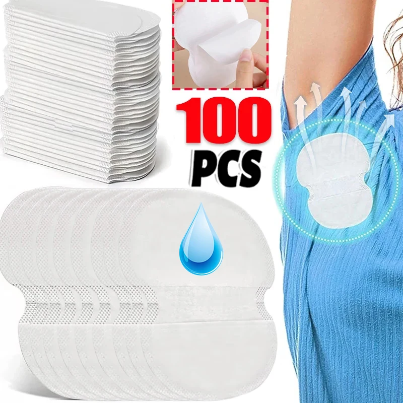 10-100pcs Unisex Sweat Pads Summer Deodorants Underarm Anti Perspiration Sweat Pads Disposable Armpit Absorb Useful Shield Pads