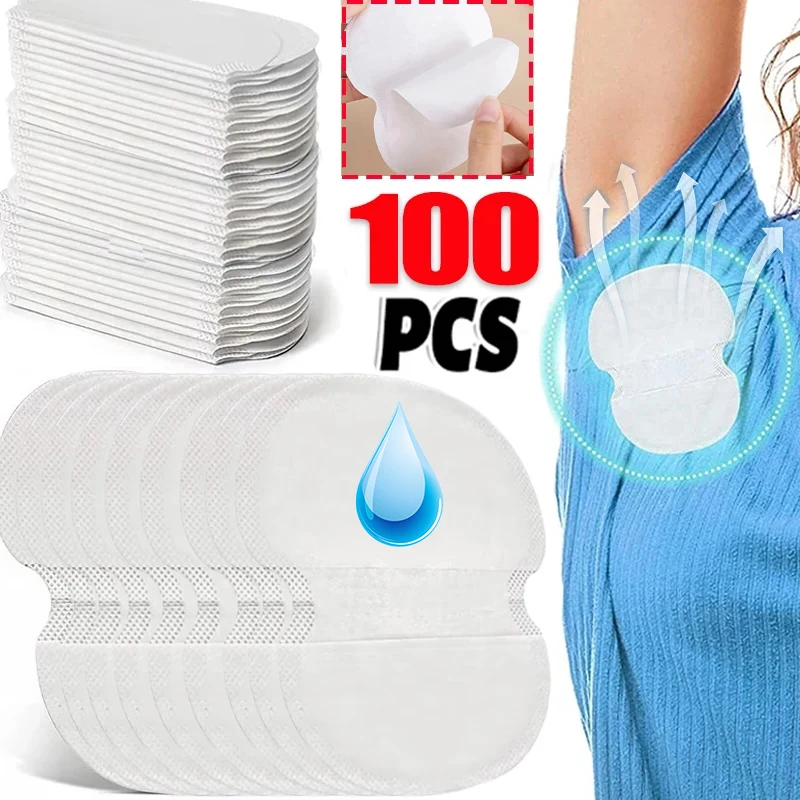 

10-100pcs Unisex Sweat Pads Summer Deodorants Underarm Anti Perspiration Sweat Pads Disposable Armpit Absorb Useful Shield Pads