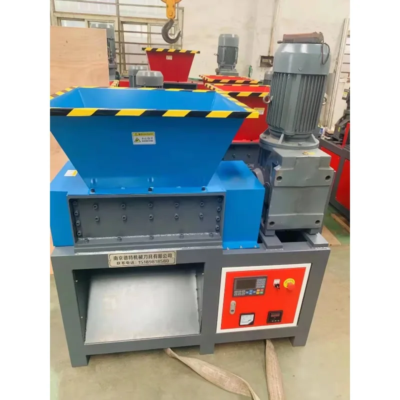 Factory Direct Plastic Crusher Automobile Wheel Hub Scrap Steel Plate Shredder Waste Clothes Latex Cotton Foam Construction