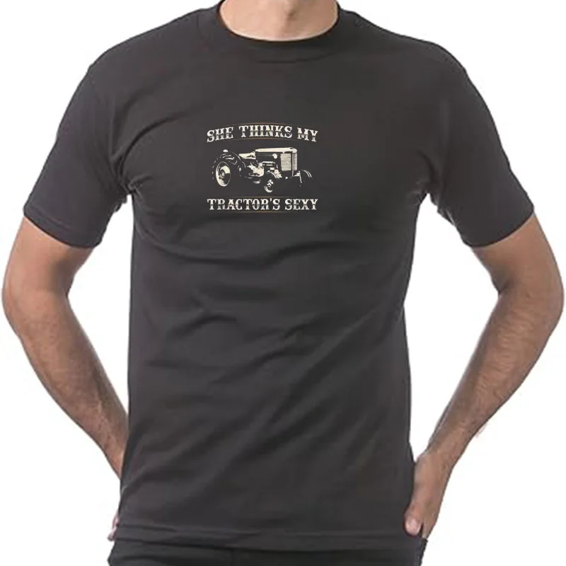 She Finds My Tractors Sexy I Funny Farmer Quote Gift T-Shirt S-3XL