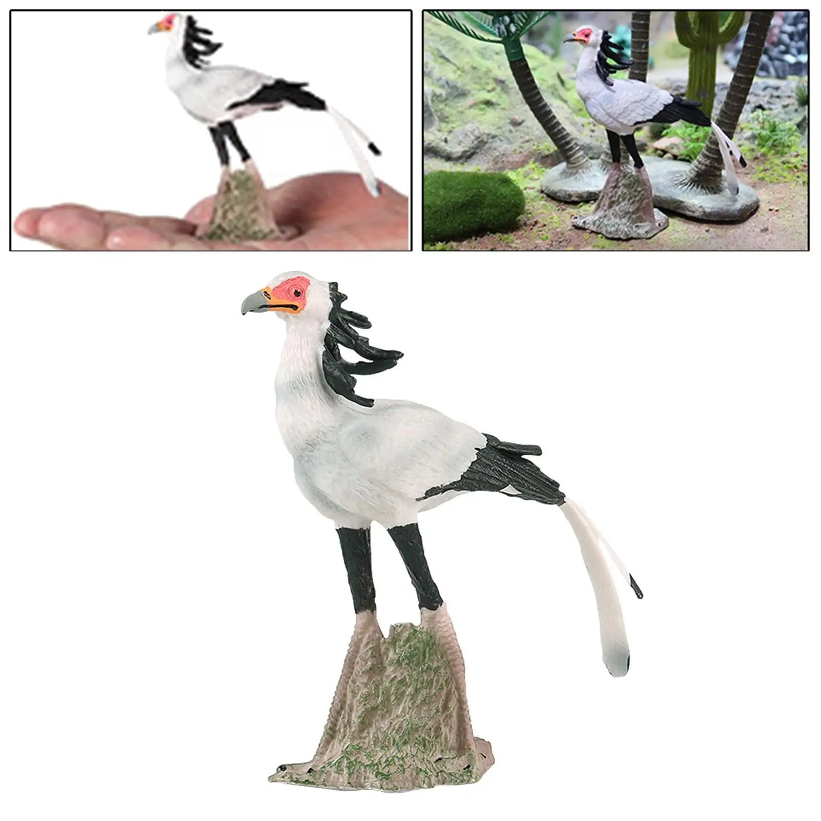 Secretary Bird Figurines Animal Sculpture for Classroom Party Favors