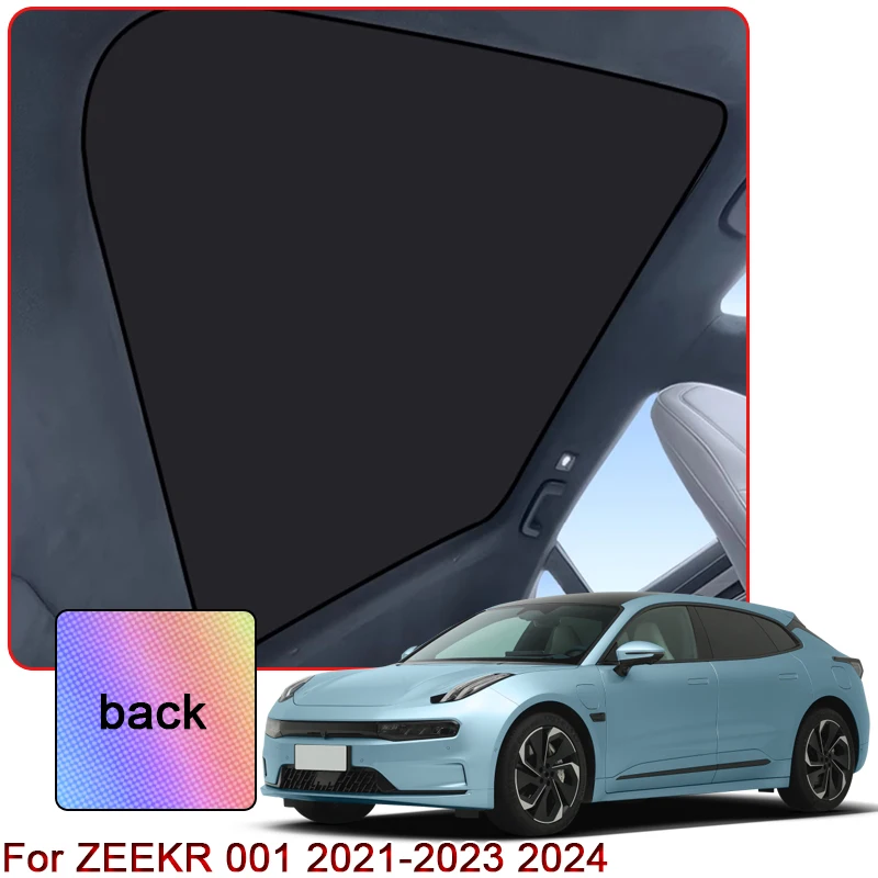 Colorful Ice Crystal Car Roof Sunshade For ZEEKR 001 2021-2023 2024 Car Clip-on Sunroof Skylight Blind Shading Cover Accessory