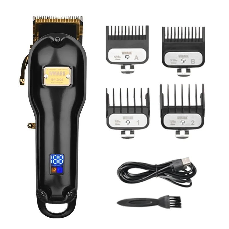 2024 New WMARK NG-2020C All-metal Rechargeable Hair Clipper Electric Clipper with 440C Blade Hair Cutting Machine