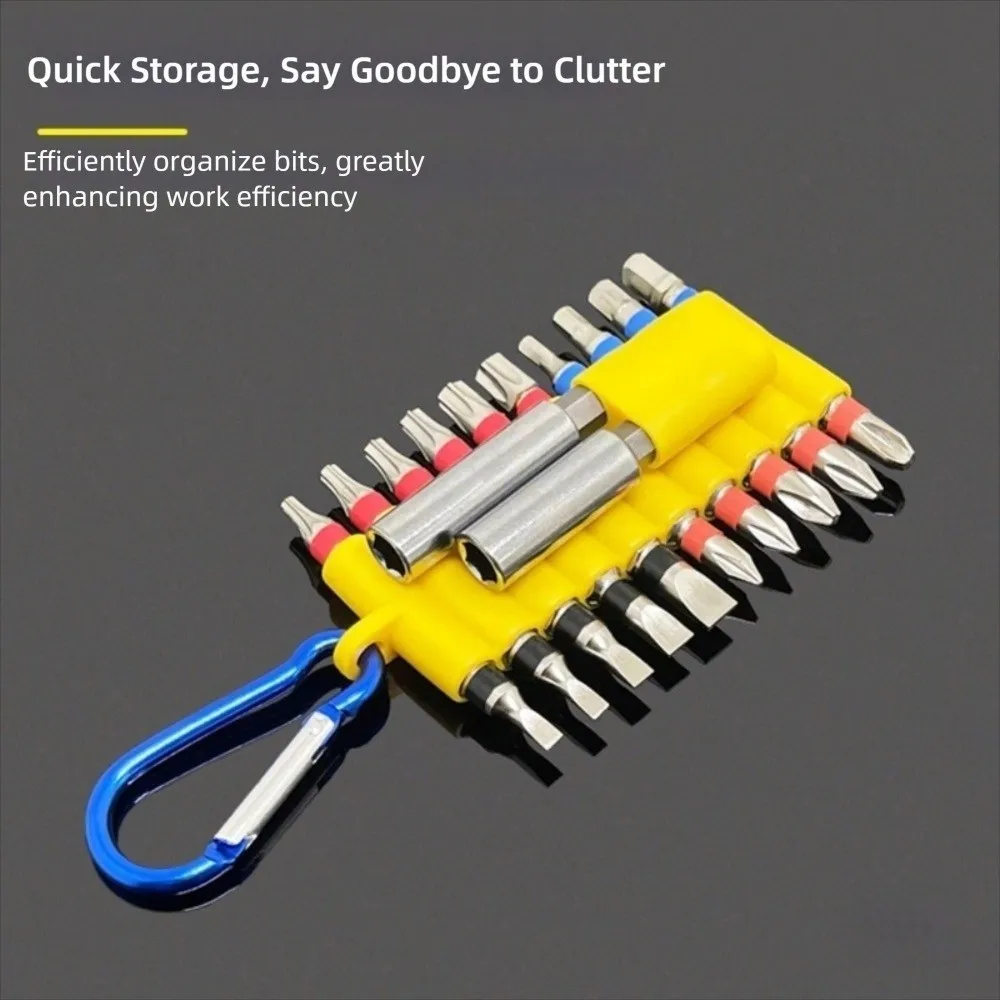 

High Quality Portable Screwdriver Bit Storage Holder 22 Holes 1/4” Hex Shank Drill Bits Storage Case Convenient Organizer