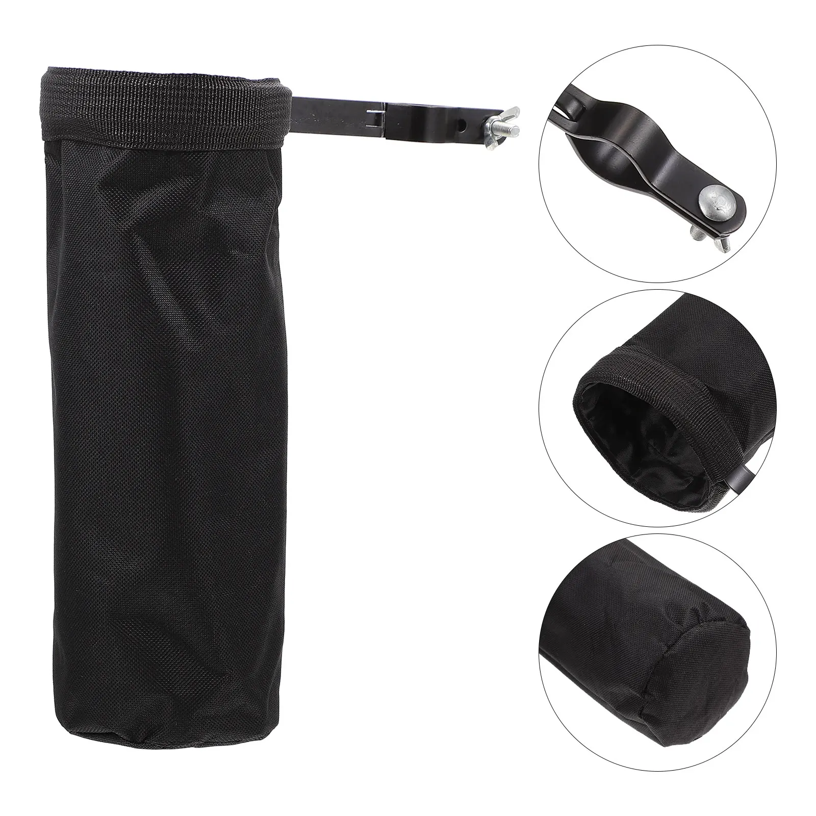 

Portable Case Durable Barrel Large Capacity Storage Smooth Lining Protection Firm Fixing Black Color Professional Pouch Storage