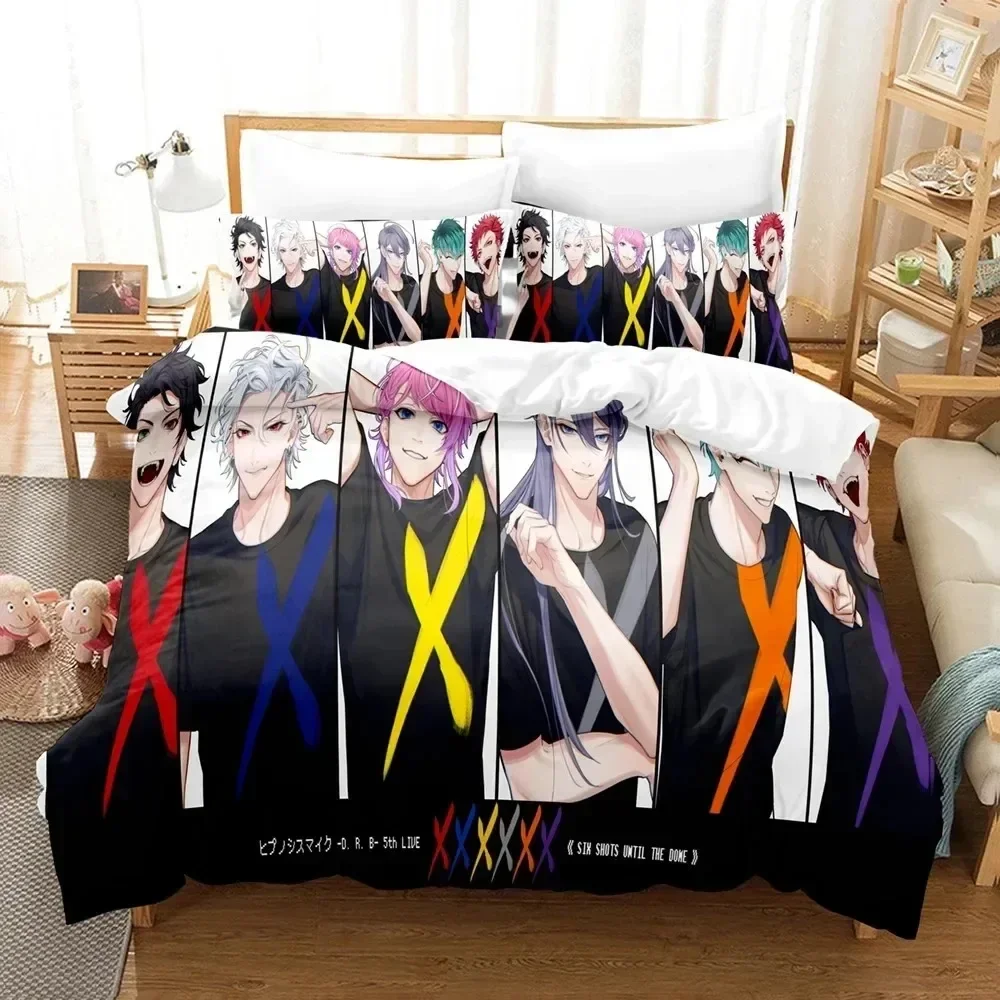

3D Print Hypnosis Mic Division Rap Battle Comfortable Duvet Quilt Cover Pillowcase Bedding Set Bedroom Decoration Home Textile