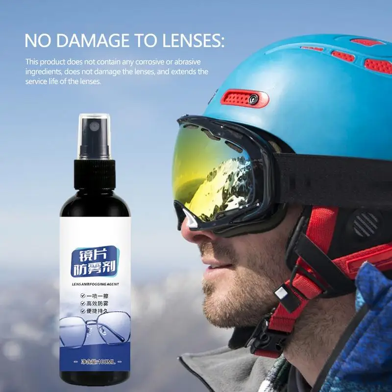 100ml Helm brille Anti-Fog-Spray Auto Windschutz scheibe Anti-Nebel-Sprüh brille Spiegel mittel langlebiger Auto-Windschutz