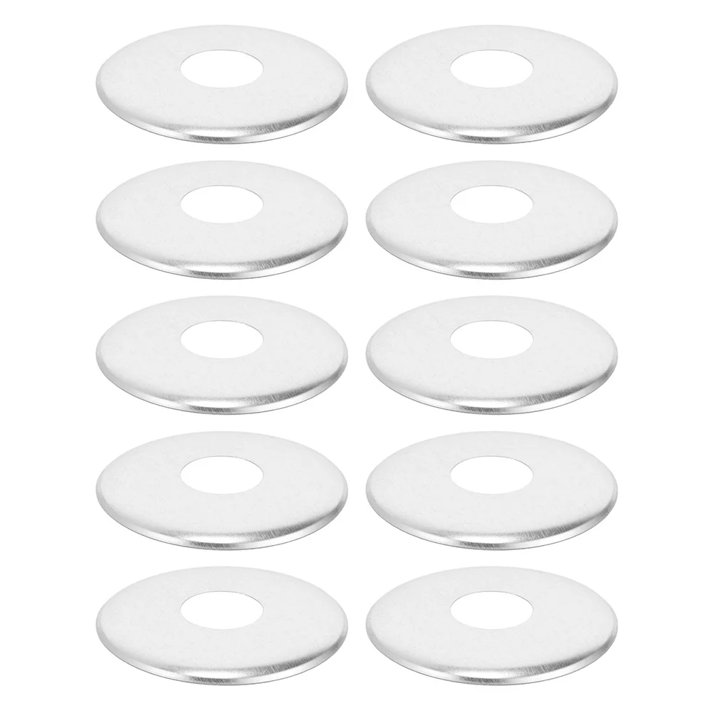 10 قطعة غطاء رش الحريق الفولاذ المقاوم للصدأ جدار مستدير سبليت شفة لوحة ديكور سقف درع للمطبخ الحمام #1