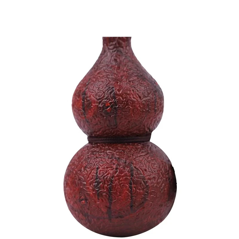 Gourd handle, Indian lobular purple text play handle, men's play objects, purely hand-carved