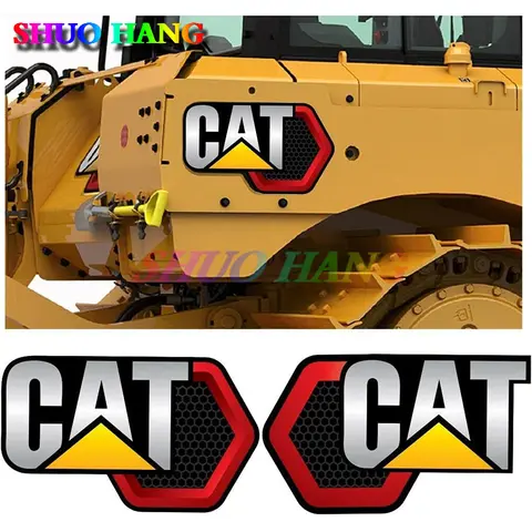 큰 굴삭기 불도저 Caterpillar의 스티커 CAT 거대한 데칼 비닐 자동차 부품 창 대형 기계 데칼 PVC