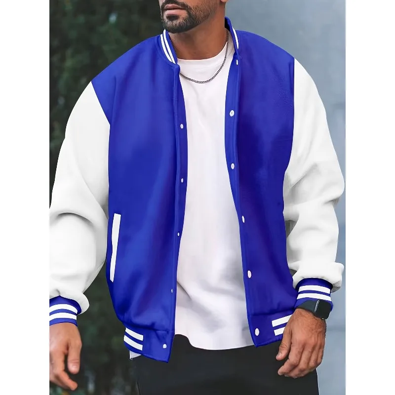 Men's Fashion/multiple Elements/school Team/college Style/jacket/casual/baseball Uniform