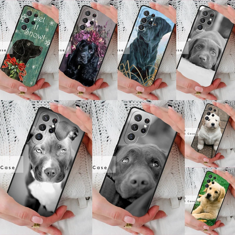 Labrador Retriever Golden Dog Puppy Phone Cover Case for Samsung Galaxy S26 Ultra S20 FE Note 10 S24 S23 S21 S25 Plus S22