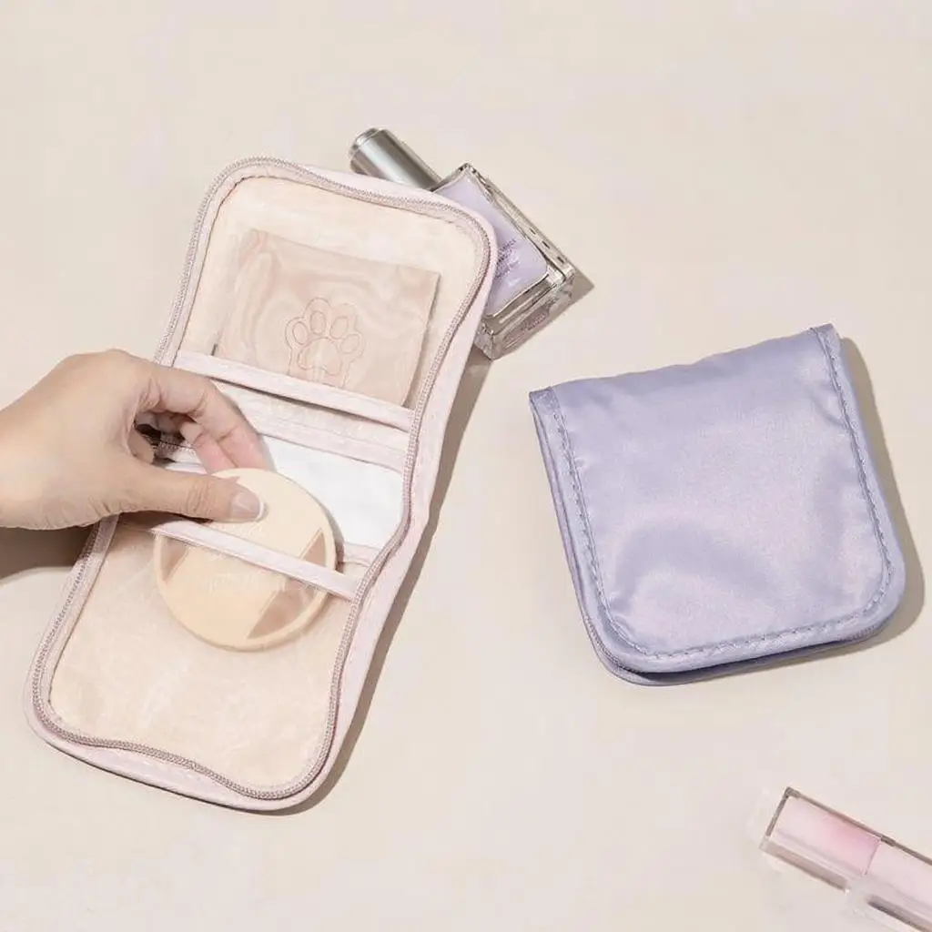 

Small Cosmetic Bag Travel Mini Medical Pouch Portable Medicine Bags Foldable Opening With Zip Sort First Aid Kit For Travel