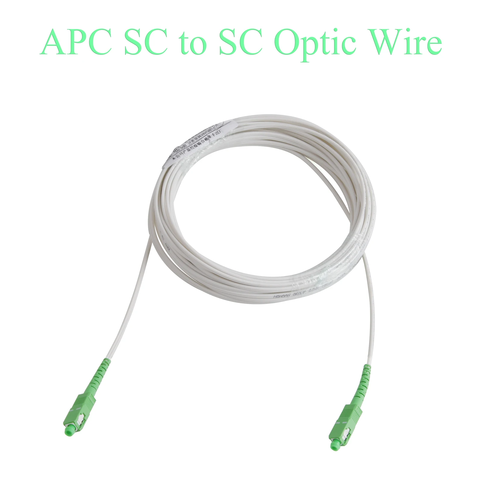 3M/5M/10M/15M/20M/30MFiber Optic Wire APC SC to SC Optical Single-mode 1-core Indoor Extension Cable Simplex Convert Patch Cord