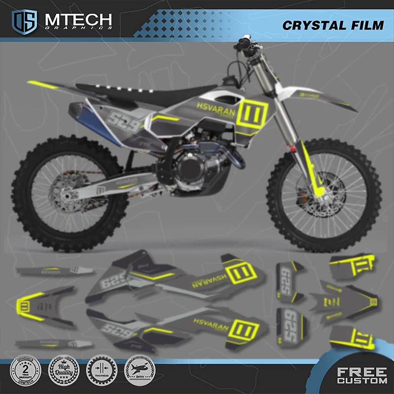 DSMTECH لـ Husqvarna 2023 2024 TC FC 2024 2025 TE FE 125-450cc مجموعة ملصقات رسومات الدراجات النارية 007